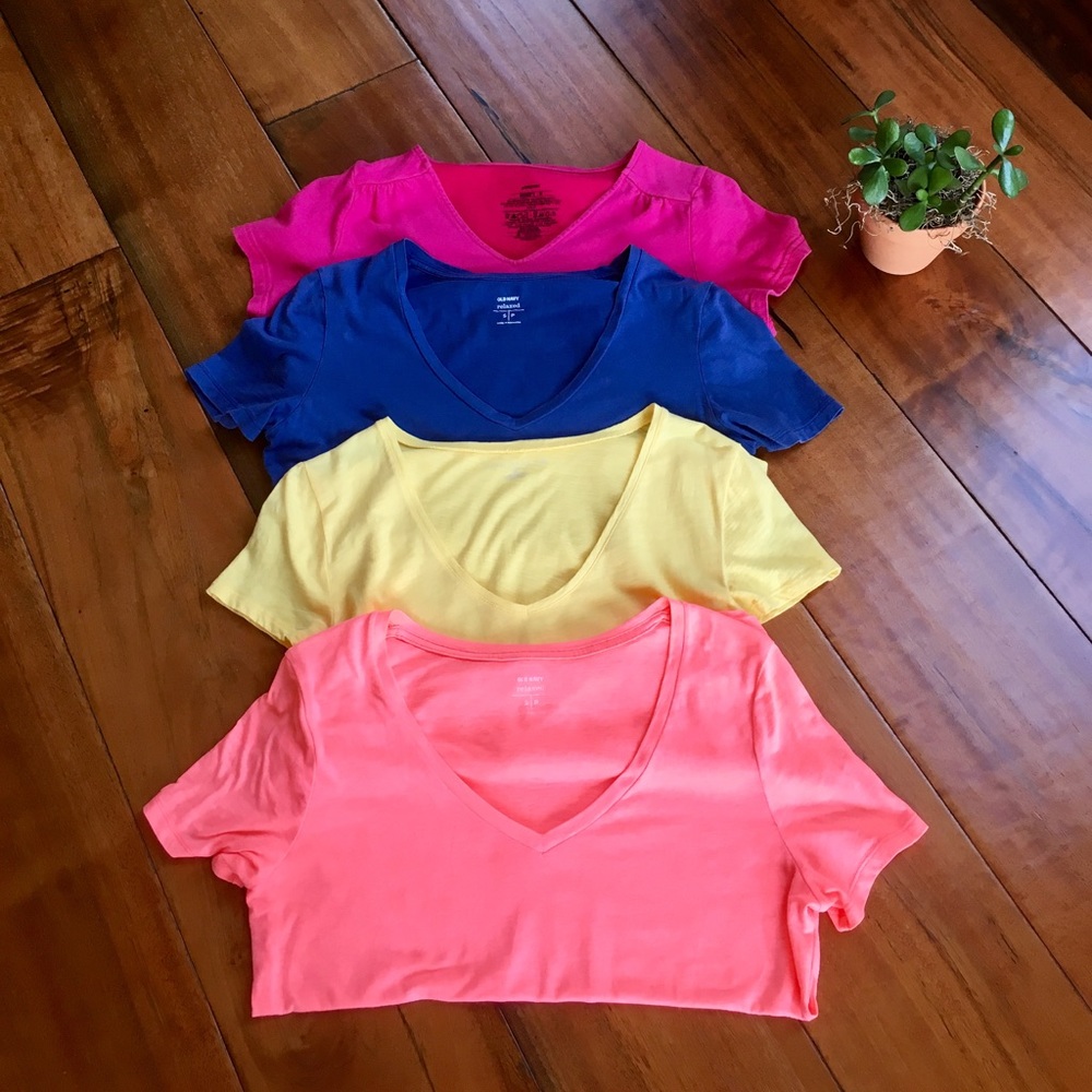 SOLD!! T shirt bundle in bright fun colors!!